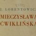 „Mieczysława Ćwiklińska” Jan  Lorentowicz